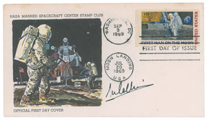 Lot #4169  Apollo 11 Signed Photograph and FDC - Image 2