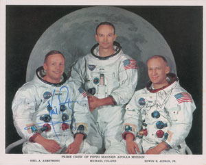 Lot #4169  Apollo 11 Signed Photograph and FDC - Image 3