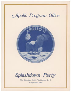 Lot #4203  Apollo 11 Recovery Cover and Menu - Image 2