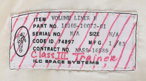 Lot #4448  Space Shuttle Volume Liner E - Image 2