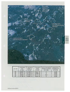 Lot #4148  Apollo 10 Flown Earth Photo Map - Image 2
