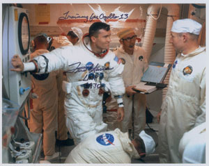 Lot #4248 Fred Haise Signed Photograph - Image 1