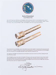 Lot #4084 Rusty Schweickart's Apollo 9 Flown Flashlight and Batteries - Image 7