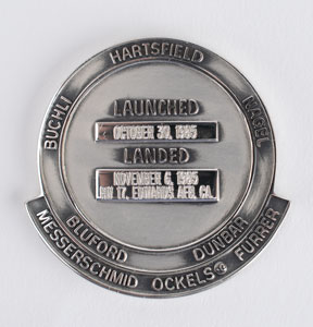 Lot #4387 Ernst Messerschmid's STS-61A Flown Robbins Medal - Image 2