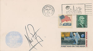 Lot #4206 Neil Armstrong Signed Cover