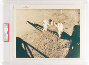 Lot #4192  Apollo 11 Original 'Type 1' Photograph