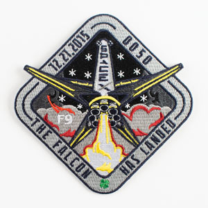 Lot #4517  SpaceX 'The Falcon Has Landed' Employee Patch