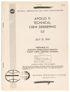 Lot #4205  Apollo 11 Technical Crew Debriefing