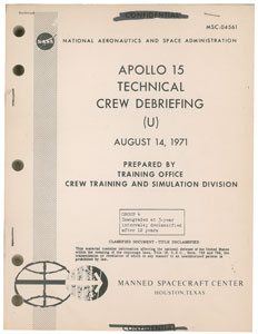 Lot #4284  Apollo 15 Group of (3) Technical Crew Debriefings - Image 3