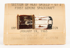 Lot #4043  Gemini 2 Flown Heat Shield Fragment