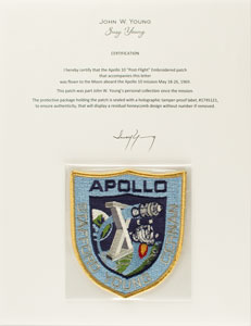 Lot #4151 John Young's Apollo 10 Flown 'Post-Flight' Patch