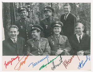 Lot #4475  Cosmonauts Signed Photograph - Image 1