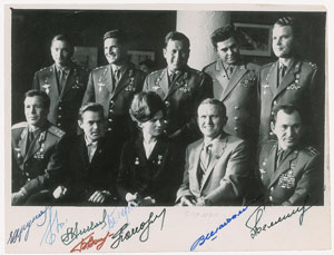 Lot #4476  Cosmonauts Signed Photograph - Image 1