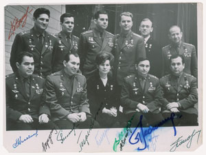 Lot #4477  Cosmonauts Signed Photograph - Image 1