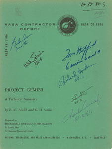 Lot #4045  Gemini Astronauts Signed Contractor Report