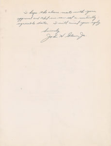 Lot #4012 John Glenn Autograph Letter Signed - Image 2