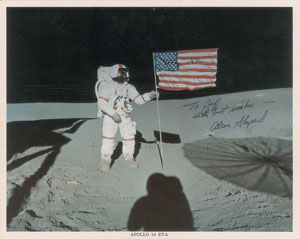 Lot #4269 Alan Shepard Signed Photograph