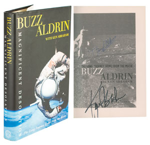 Lot #4180 Buzz Aldrin Signed Book