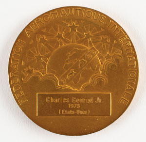 Lot #4215 Charles Conrad's Federation Aeronautique Internationale Medallion - Image 1