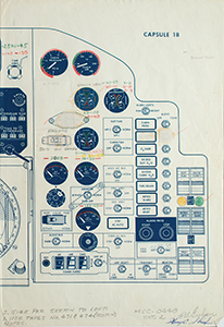 Lot #4008  Mercury Capsule 18 Draft Schematic Attested to by Farthest Reaches as Scott Carpenter Owned - Image 2