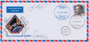 Lot #4471  Expedition 26 Flown Signed Cover