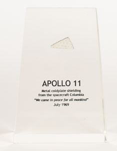 Lot #4190  Apollo 11 Purportedly Flown Coldplate Fragment