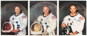 Lot #4171  Apollo 11 Signed Photographs