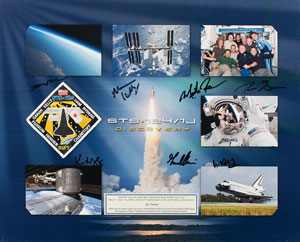 Lot #4406  STS-124 Flown Patch Display