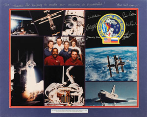 Lot #4411  STS-63 Flown Patch Display