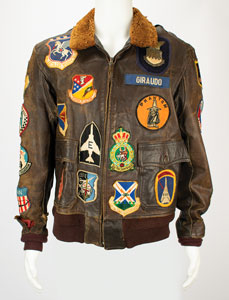 Lot #4554 John C. Giraudo's Air Force Jacket and Scarf