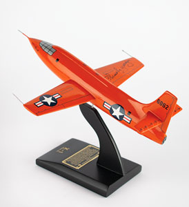 Lot #4504 Chuck Yeager Signed Bell X-1 Rocket Research Plane Model - Image 1