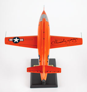 Lot #4504 Chuck Yeager Signed Bell X-1 Rocket Research Plane Model - Image 3