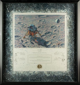 Lot #4253  Apollo 14 Signed Lithograph by Alan Bean - Image 2