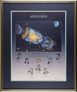 Lot #4240  Apollo 13 Signed Print - Image 2