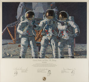 Lot #4222  Apollo 12 Signed Print - Image 1