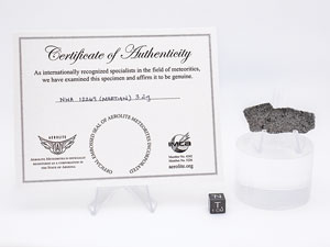 Lot #4582  NWA 12269 Martian Meteorite Slice - Image 2