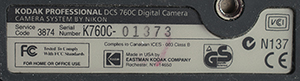 Lot #4418  Space Shuttle Nikon F5/Kodak DCS 760C Camera - Image 3