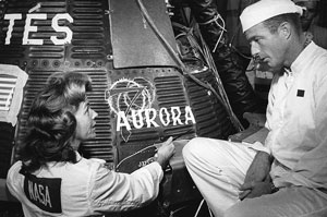 Lot #4003  Mercury-Atlas 7 Aurora 7 Flown Shingle Painted by Cece Bibby - Image 15