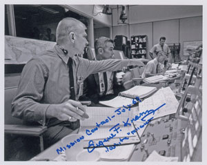 Lot #4368 Gene Kranz Signed Photograph - Image 1