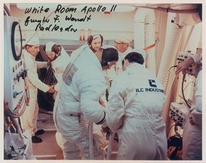 Lot #4211 Guenter Wendt’s Apollo 11 Crew-Presented