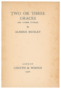 Lot #846 Aldous Huxley - Image 3