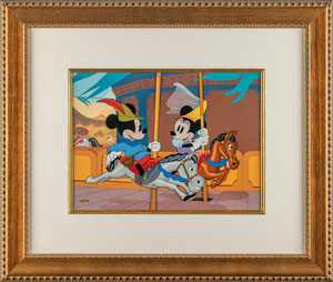 Lot #720 Mickey and Minnie Mouse limited edition cel from Brave Little Tailor - Image 2