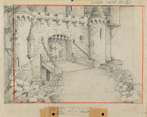 Lot #469 Castle production drawing from Giantland - Image 1