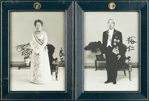 Lot #196 Emperor Hirohito and Empress Nagako