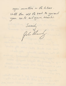 Lot #278 John F. Kennedy, Jr Autograph Letter Signed - Image 2