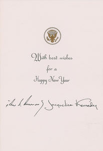 Lot #89 John and Jacqueline Kennedy 1963 Christmas Card - Image 2