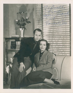 Lot #986 Joan Crawford and Franchot Tone - Image 1
