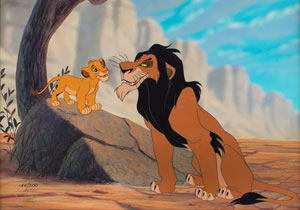 Lot #702 The Lion King limited edition hand-painted cel - Image 1