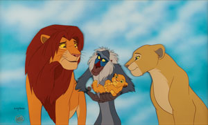 Lot #703 The Lion King limited edition hand-painted cel - Image 1