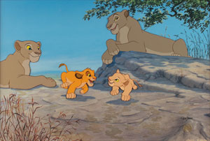 Lot #704 The Lion King limited edition hand-painted cel - Image 1